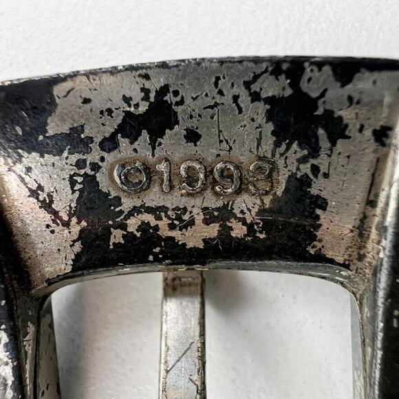 Vintage 1993 Silver Tone Simple Western Style Belt Buckle - Picture 5 of 10